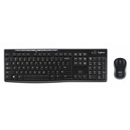 logitech wireless combo mk270 teclado usb azerty francés negro