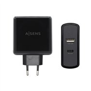 aisens asch-2pd45a-bk cargador de dispositivo móvil negro interior