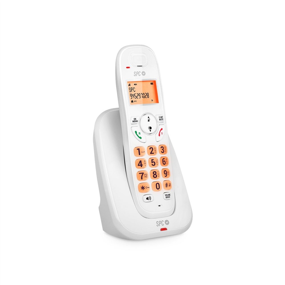 spc kairo teléfono analógico identificador de llamadas blanco