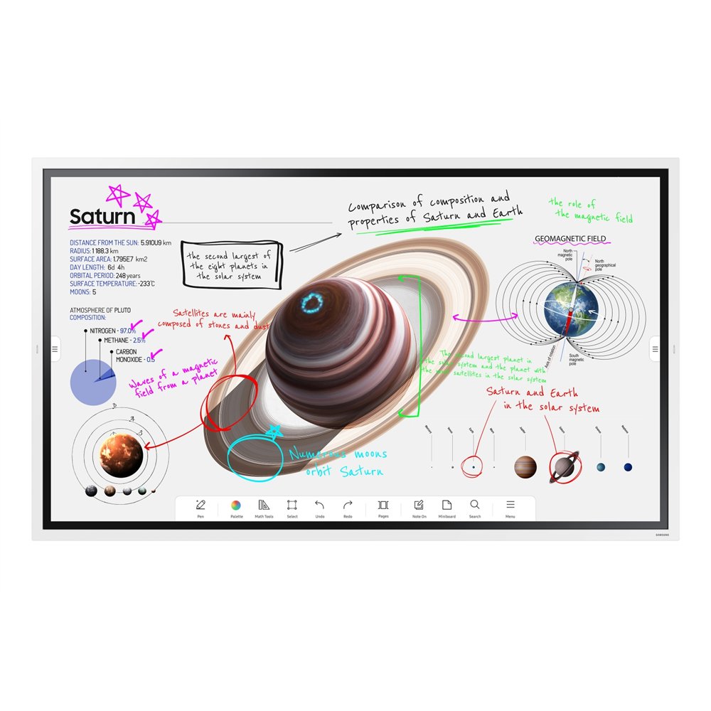 samsung wm65b 165,1 cm (65") va wifi 500 cd / m² 4k ultra hd pantalla táctil 16/7