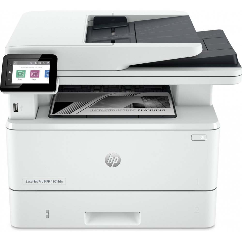 hp laserjet pro impresora multifunción 4102fdw, blanco y negro, impresora para pequeñas y medianas empresas, imprima, copie, esc