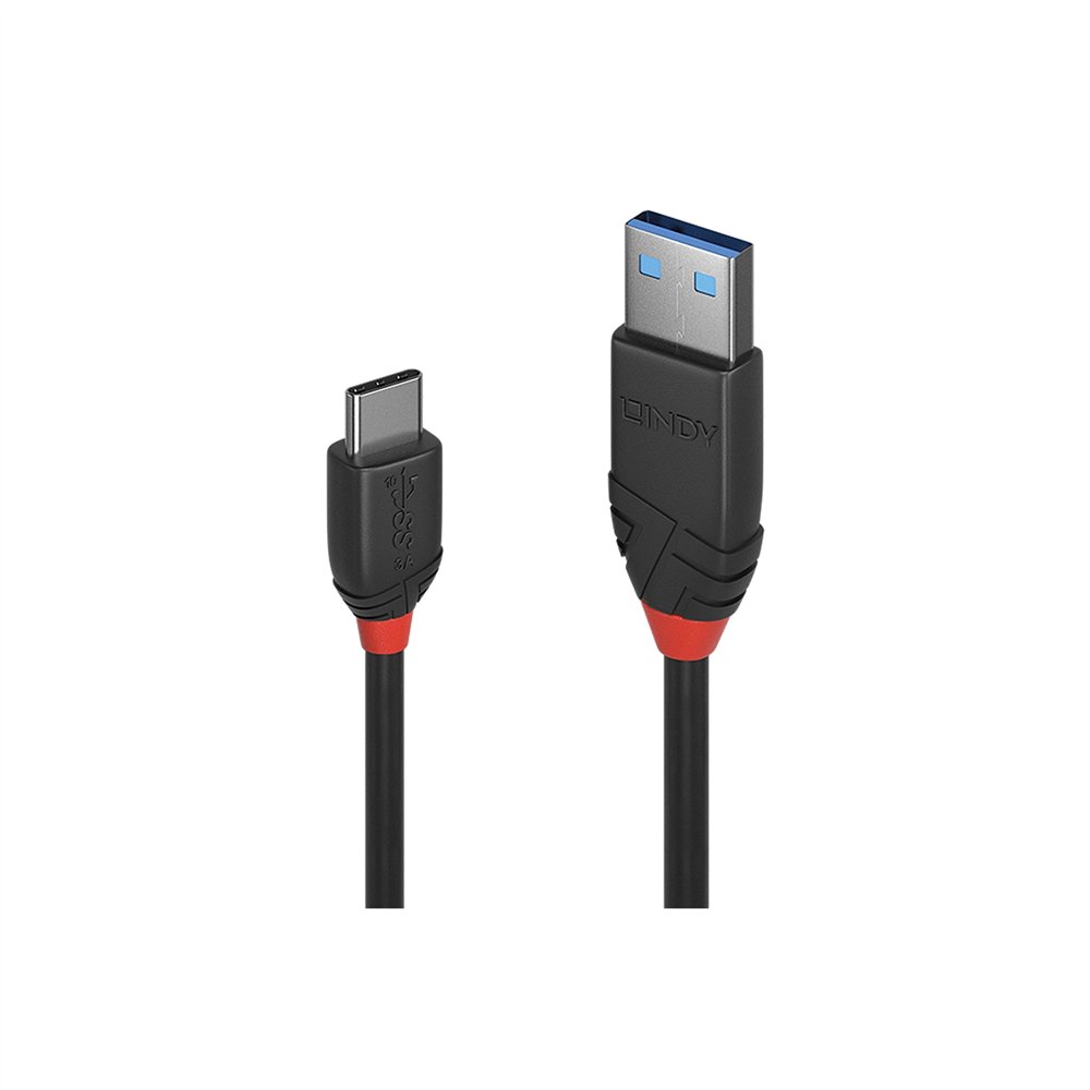 lindy 36916 cable usb 1 m usb 3.2 gen 1 (3.1 gen 1) usb a usb c negro