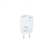 tooq cargador de pared usb-c pd20w, blanco