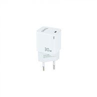 tooq cargador de pared gan usb-c/pd 30w, blanco