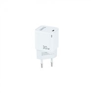tooq cargador de pared gan usb-c/pd 30w, blanco