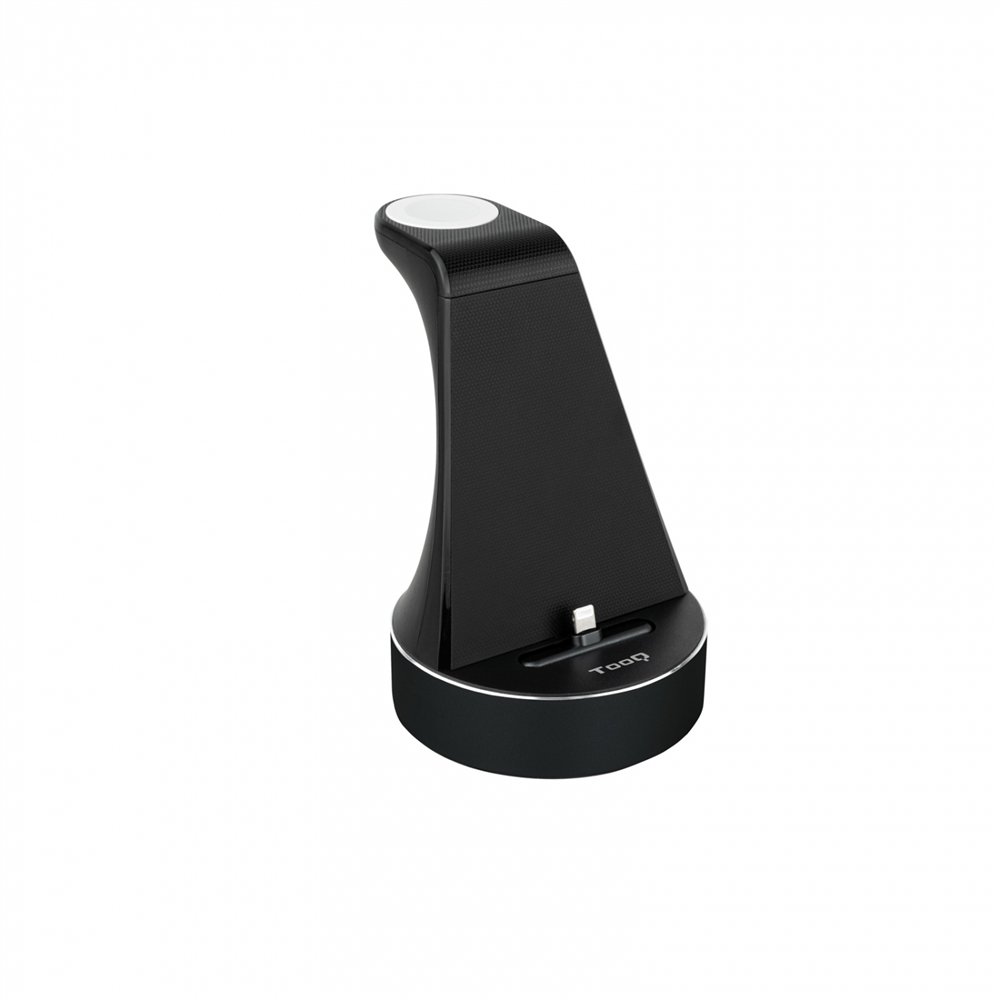 tooq base de carga para apple watch y iphone, negro