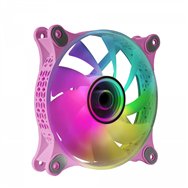 mars gaming mf-3d rosa ventilador argb 360º 12cm espejo infinito 3d sistema anti-vibraciones ultra-silencioso compatibilidad tot