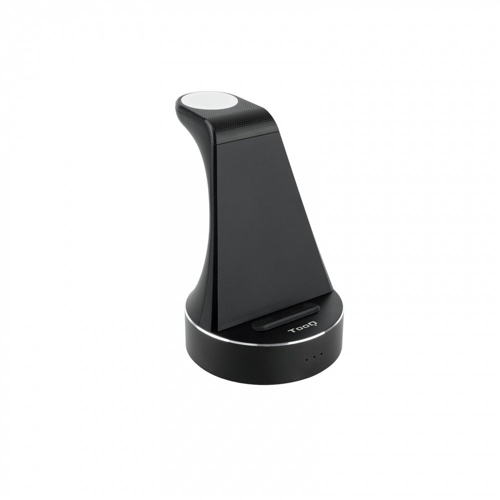 tooq base de carga inalámbrica para apple watch y iphone/smartphone, negro