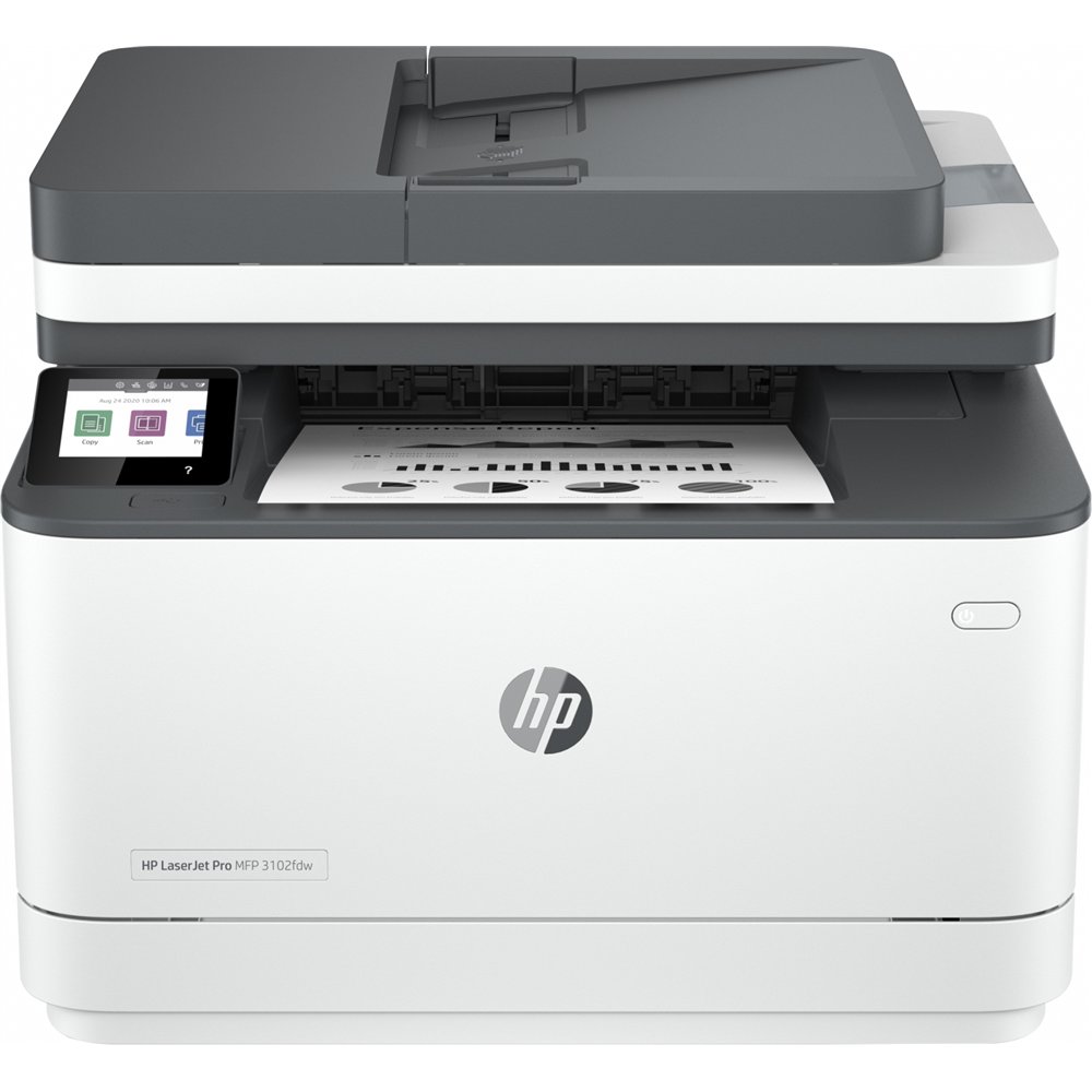 hp laserjet pro impresora multifunción 3102fdw, blanco y negro, impresora para pequeñas y medianas empresas, imprima, copie, esc