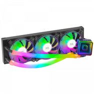 mars gaming ml-ultra360 negro refrigeración lí­quida cpu tdp 650w espejo infinito 3 ventiladores silenciosos fdb argb tubos argb