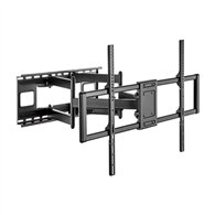 aisens soporte pro giratorio, inclinable y nivelable para monitor/tv 120kg de 60-120, negro