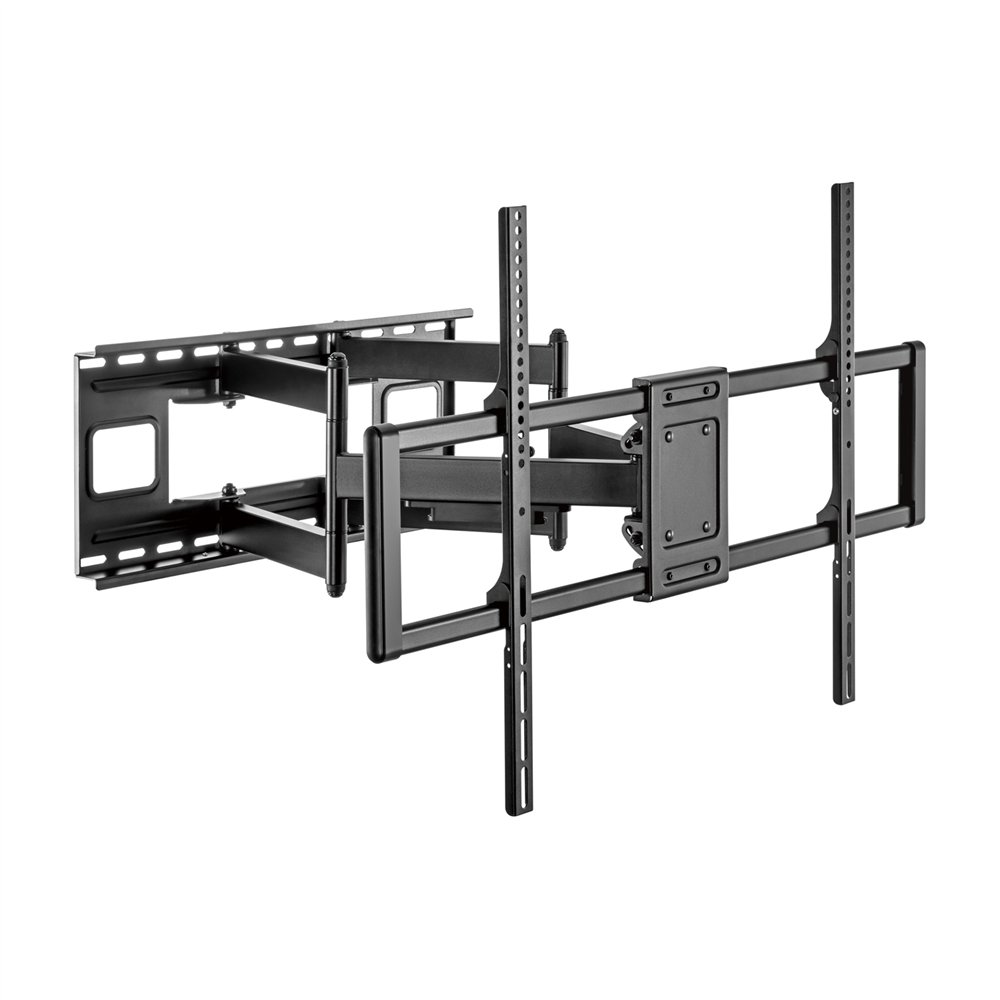 aisens soporte pro giratorio, inclinable y nivelable para monitor/tv 120kg de 60-120, negro