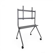 tooq istand soporte de suelo con ruedas para pantallas 50"- 86", gris