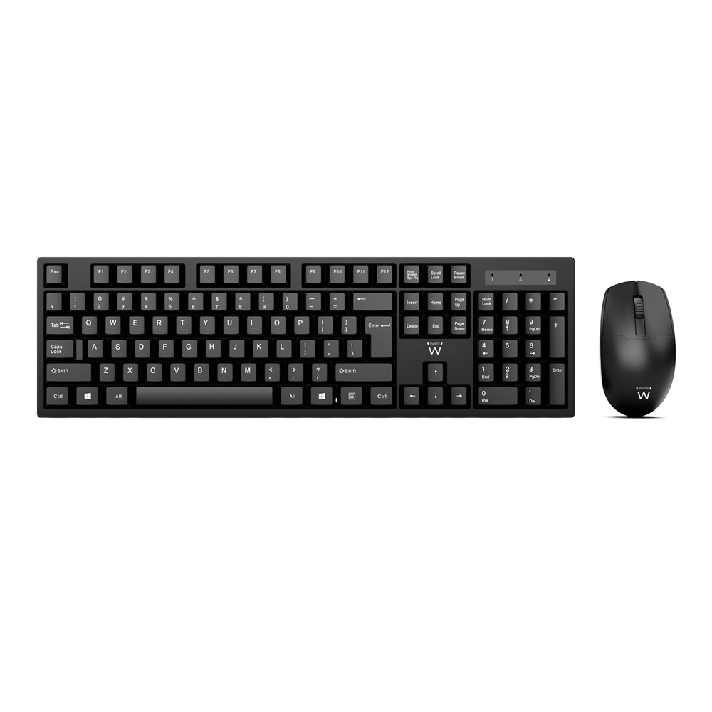 ewent ew3281 teclado ratón incluido rf inalámbrico qwerty español negro