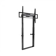 tooq titan soporte de suelo fijo con regulación eléctrica de altura para pantallas 55"-100", negro