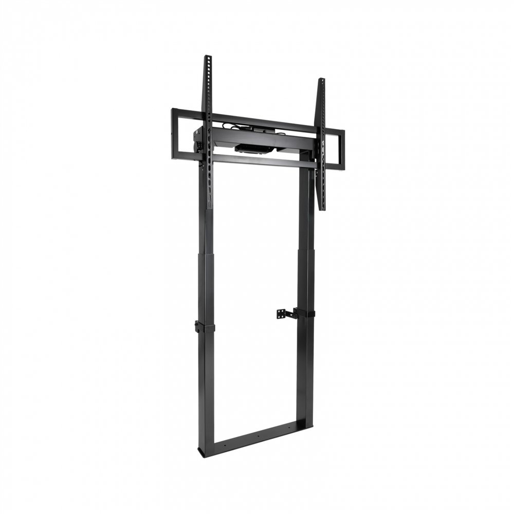 tooq titan soporte de suelo fijo con regulación eléctrica de altura para pantallas 55"-100", negro