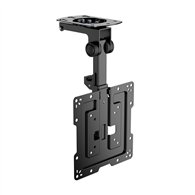 aisens soporte de techo giratorio, plegable para monitor/tv 20kg de 19-43, negro