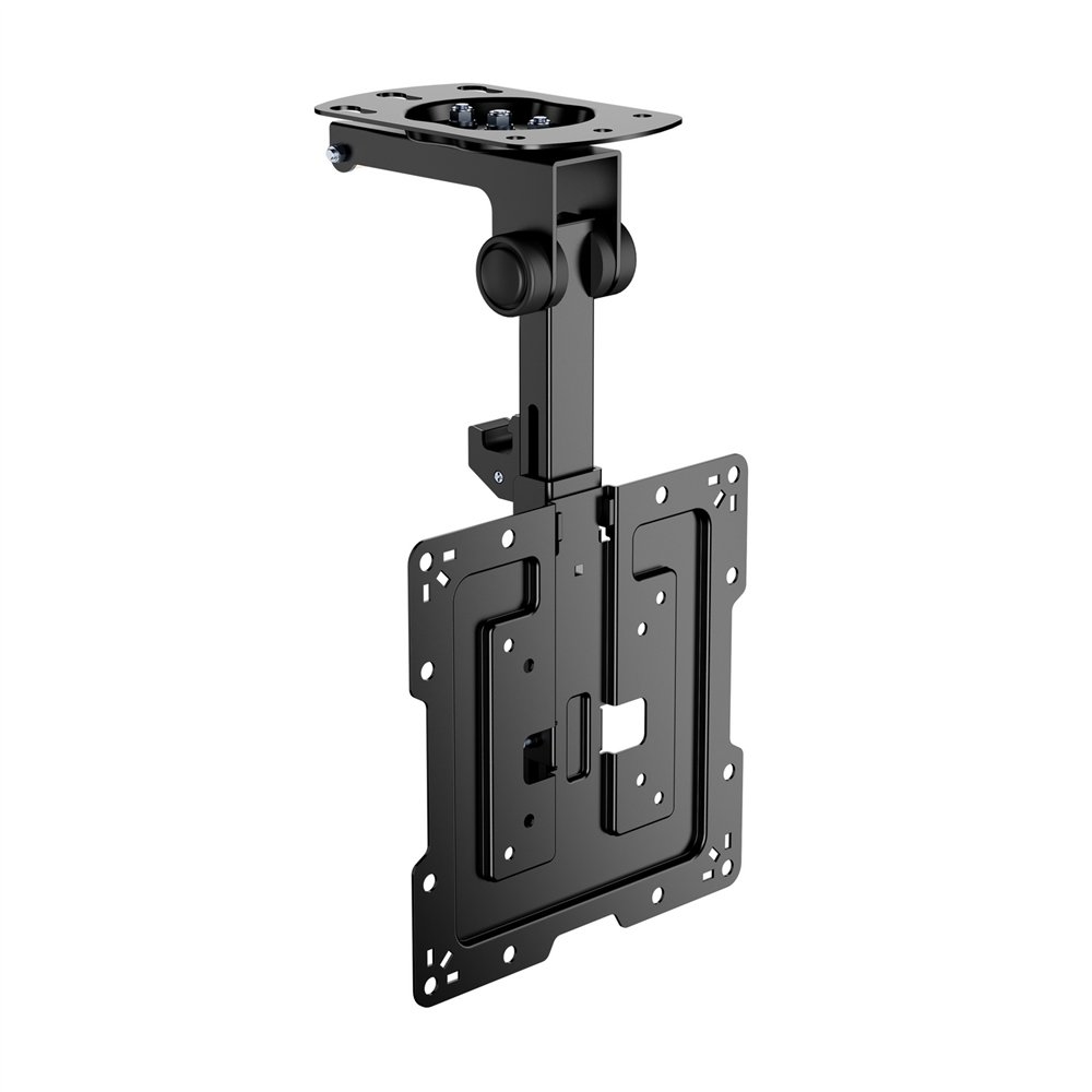 aisens soporte de techo giratorio, plegable para monitor/tv 20kg de 19-43, negro