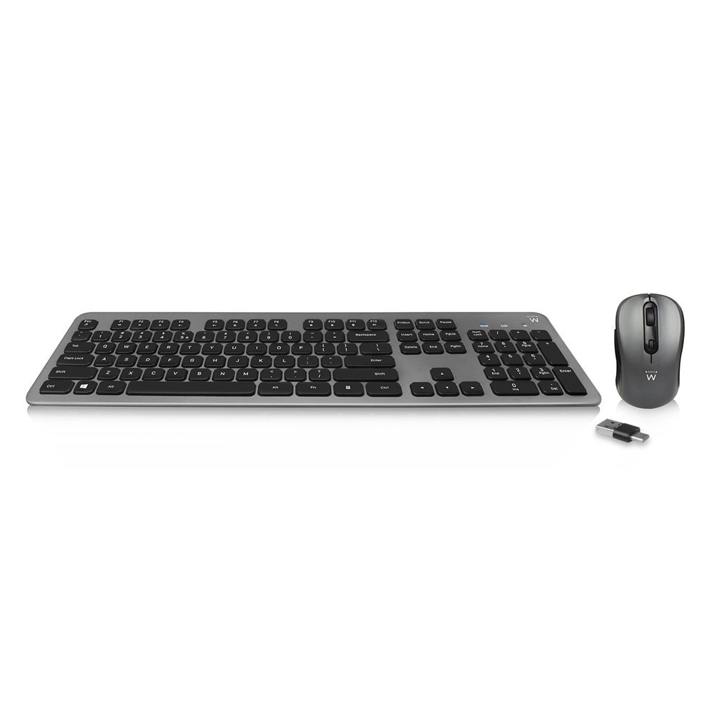 ewent ew3272 teclado ratón incluido rf inalámbrico qwerty español negro