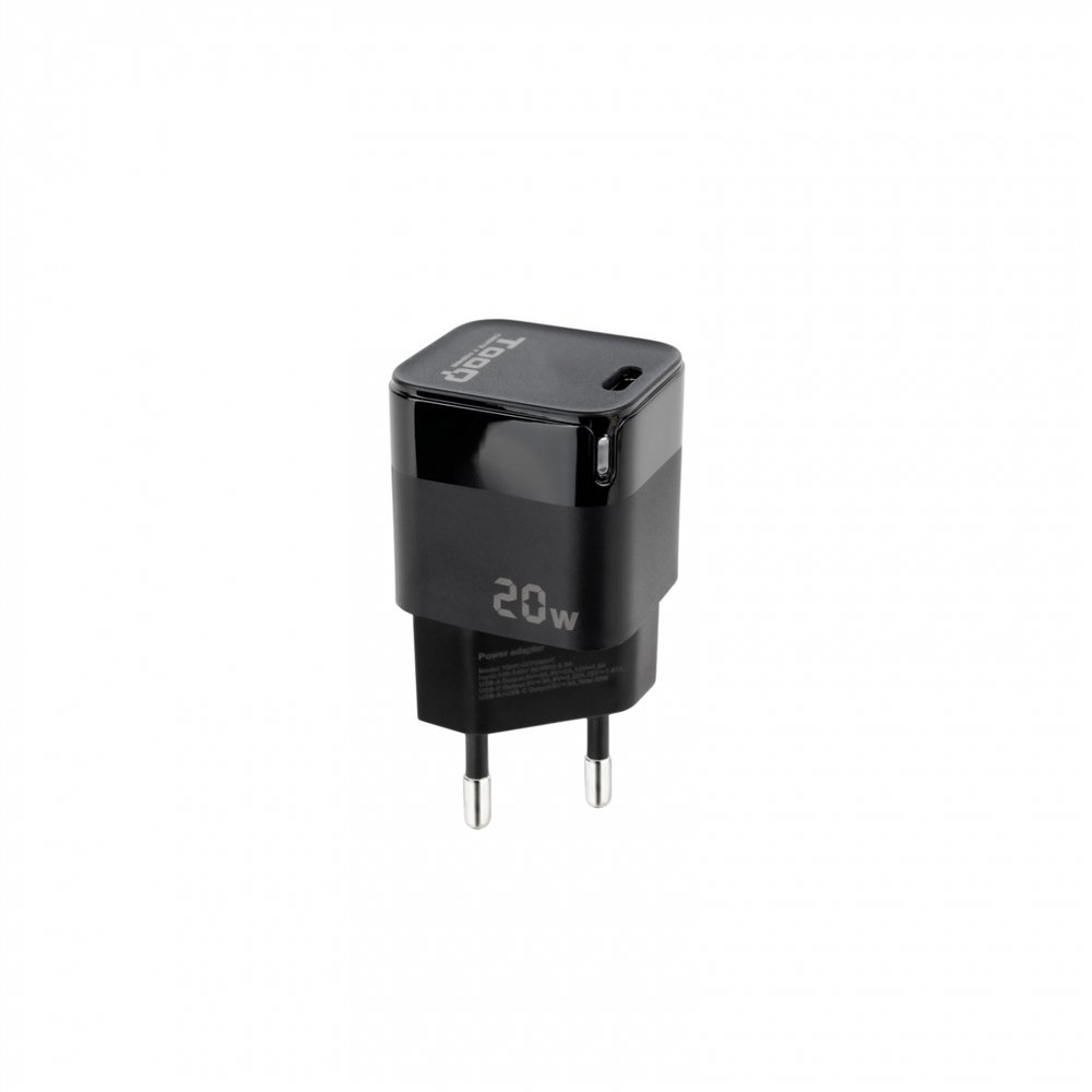 tooq tqwc-pd20 cargador de dispositivo móvil universal negro corriente alterna carga rápida interior