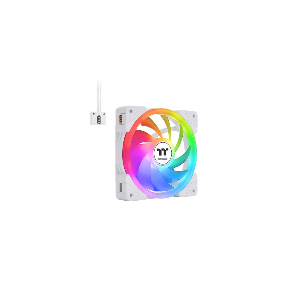 thermaltake swafan ex12 argb carcasa del ordenador refrigerador de aire 14 cm blanco 3 pieza(s)