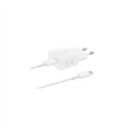 samsung ep-t2510 cargador para smartphone carga rápida 25w blanco con cable