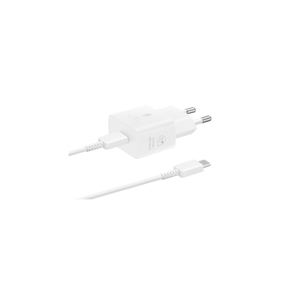 samsung ep-t2510 cargador para smartphone carga rápida 25w blanco con cable