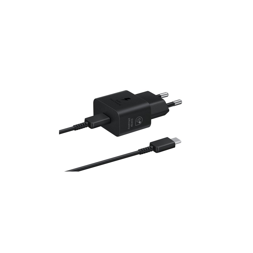samsung ep-t2510 cargador para smartphone carga rápida 25w negro con cable