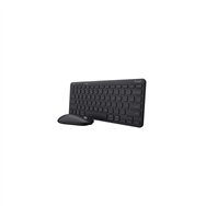 trust lyra teclado ratón incluido bluetooth qwerty español negro