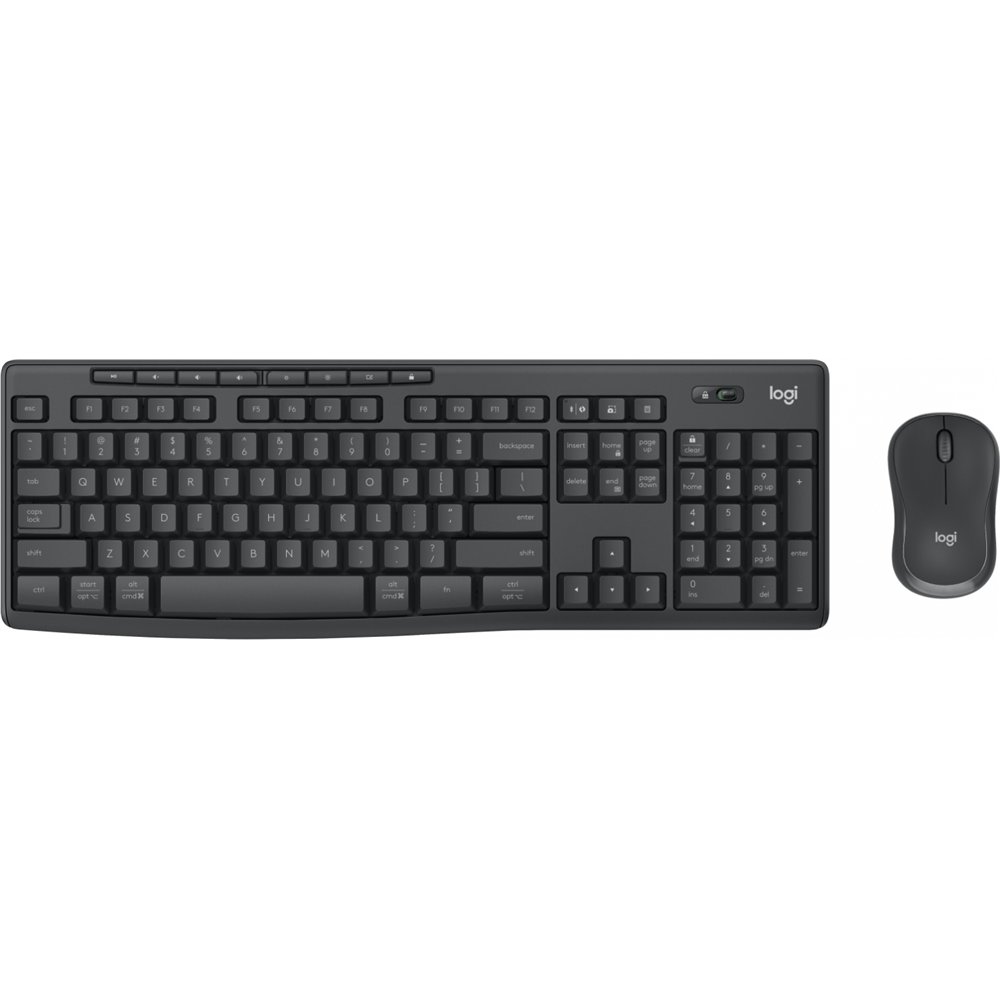 logitech mk370 combo for business teclado ratón incluido rf wireless + bluetooth qwerty español grafito