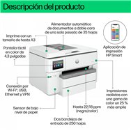 hp officejet pro impresora multifunción hp 9730e de formato ancho, color, impresora para oficina pequeña, impresión, copia, escá