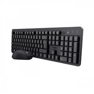 trust tkm-360 teclado ratón incluido rf inalámbrico qwerty español negro