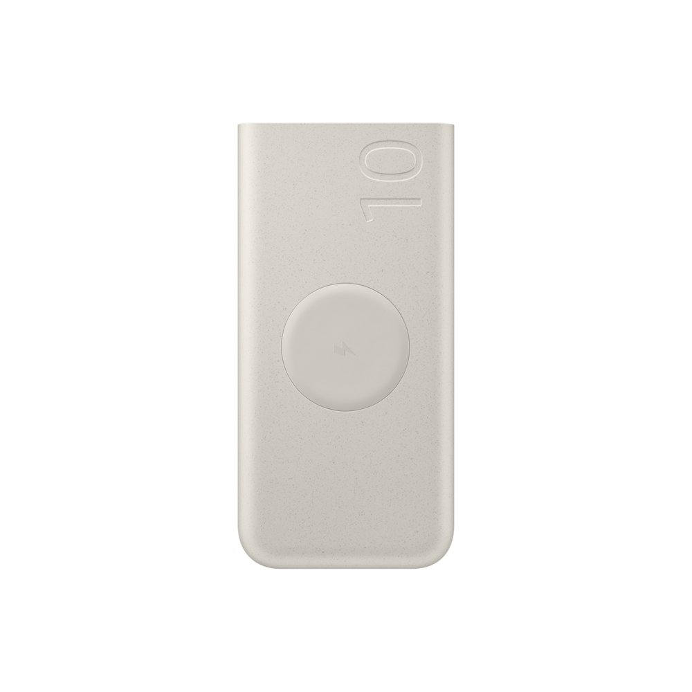 samsung eb-u2510xuegeu baterí­a externa 10000 mah cargador inalámbrico beige