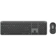 logitech mk950 signature for business teclado ratón incluido rf wireless + bluetooth qwerty español grafito