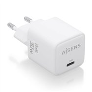 aisens cargador gan 30w, 1xusb-c pd3.0 qd4.0, blanco