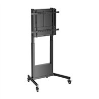 aisens soporte pro de suelo contrapeso con ruedas para tv 60-90kg de 60-100, negro