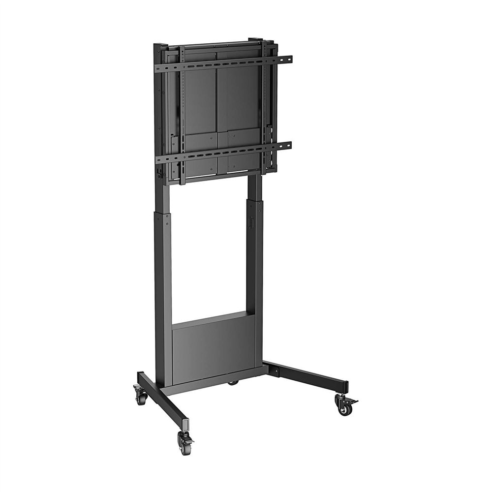 aisens soporte pro de suelo contrapeso con ruedas para tv 60-90kg de 60-100, negro