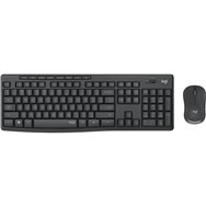 logitech mk295 silent wireless combo teclado ratón incluido oficina usb qwertz alemán grafito