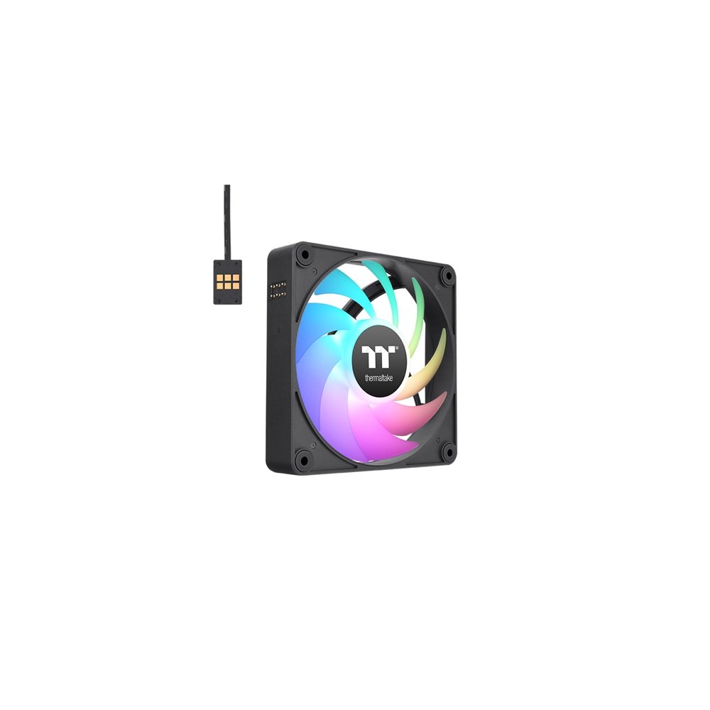 thermaltake ct120 ex argb carcasa del ordenador ventilador 12 cm negro, blanco 3 pieza(s)