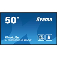 iiyama lh5060uhs-b1ag pantalla de señalización pizarra de caballete digital 125,7 cm (49.5") led wifi 500 cd / m² 4k ultra hd ne