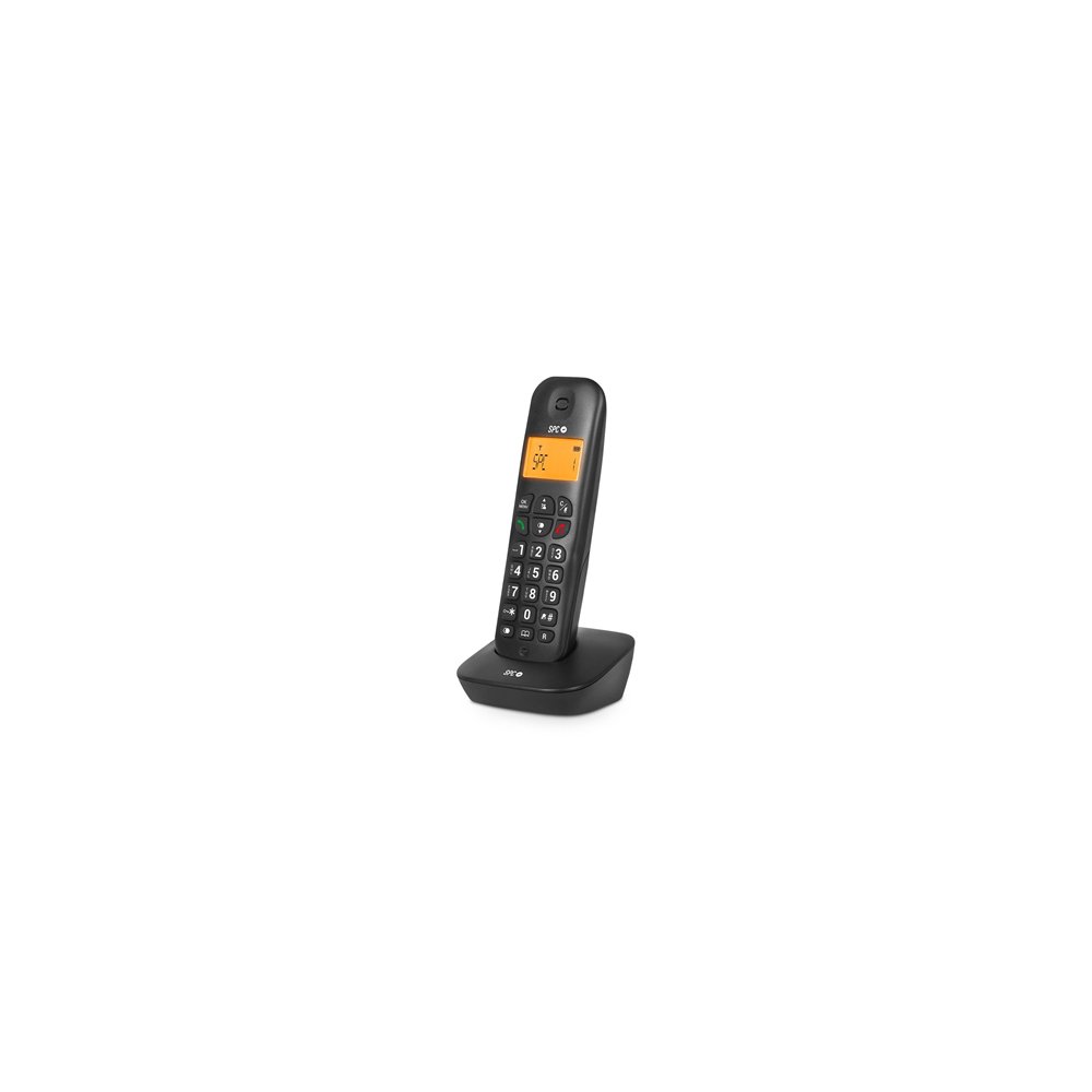 spc air teléfono analógico identificador de llamadas negro