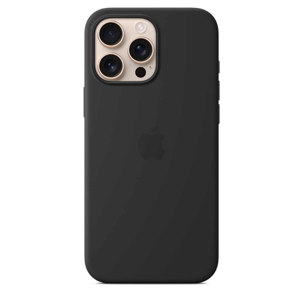 apple funda de silicona con magsafe para el iphone 16 pro max - negro