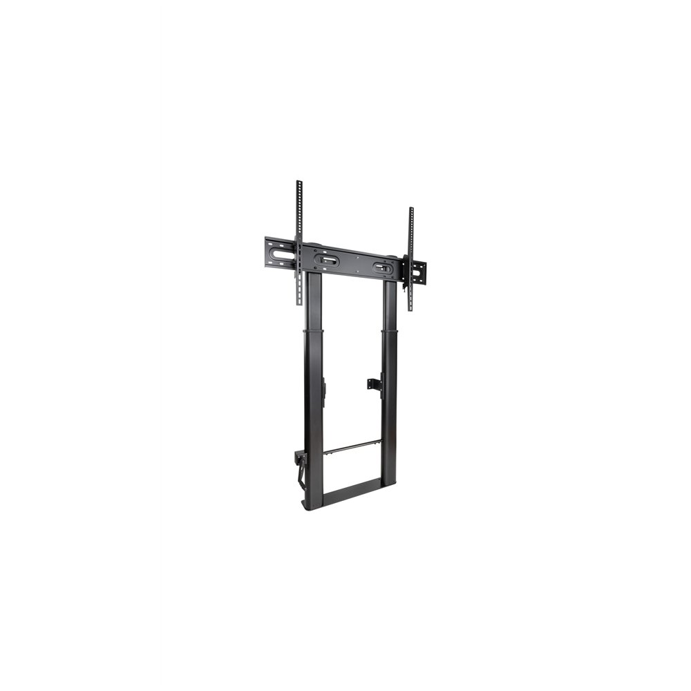 tooq lottus soporte de suelo/pared fijo con regulación de altura para pantallas 55"-100", negro