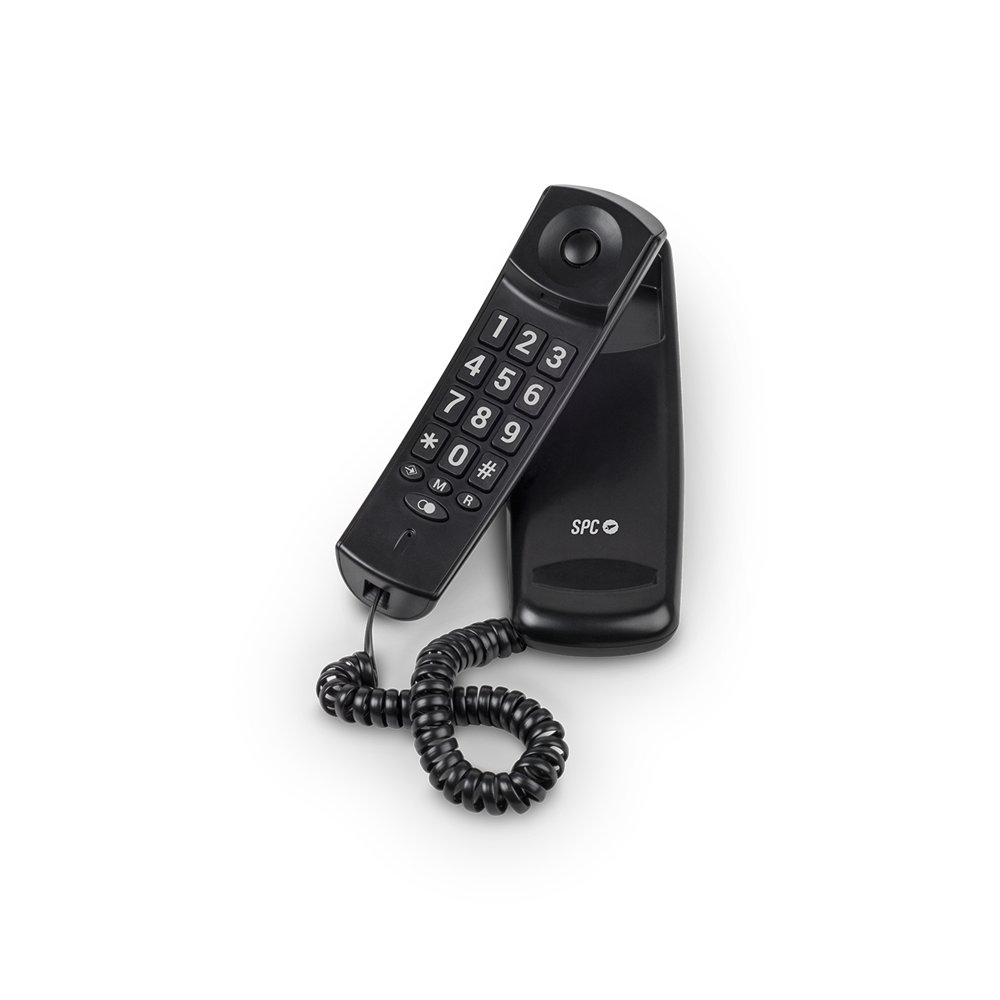 spc original lite 2 teléfono analógico negro