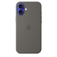 apple funda de silicona con magsafe para el iphone 16 plus - gris piedra