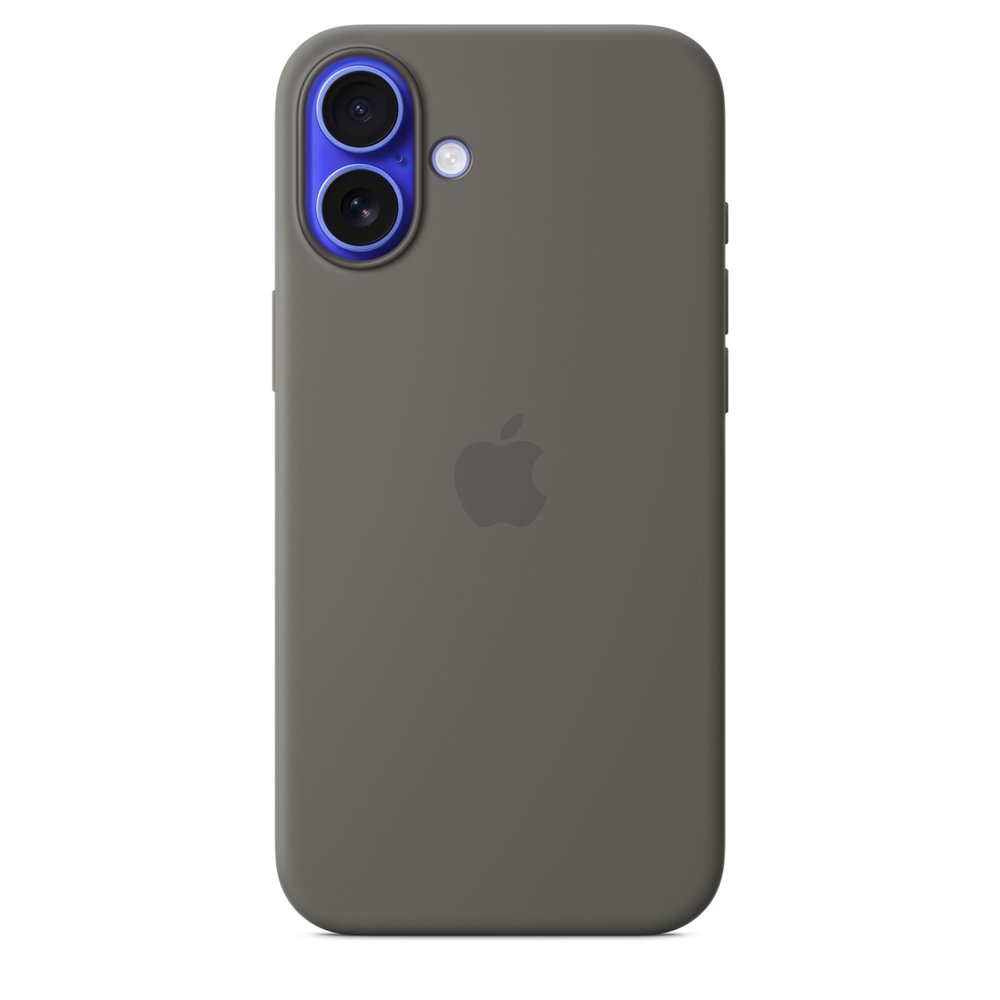 apple funda de silicona con magsafe para el iphone 16 plus - gris piedra