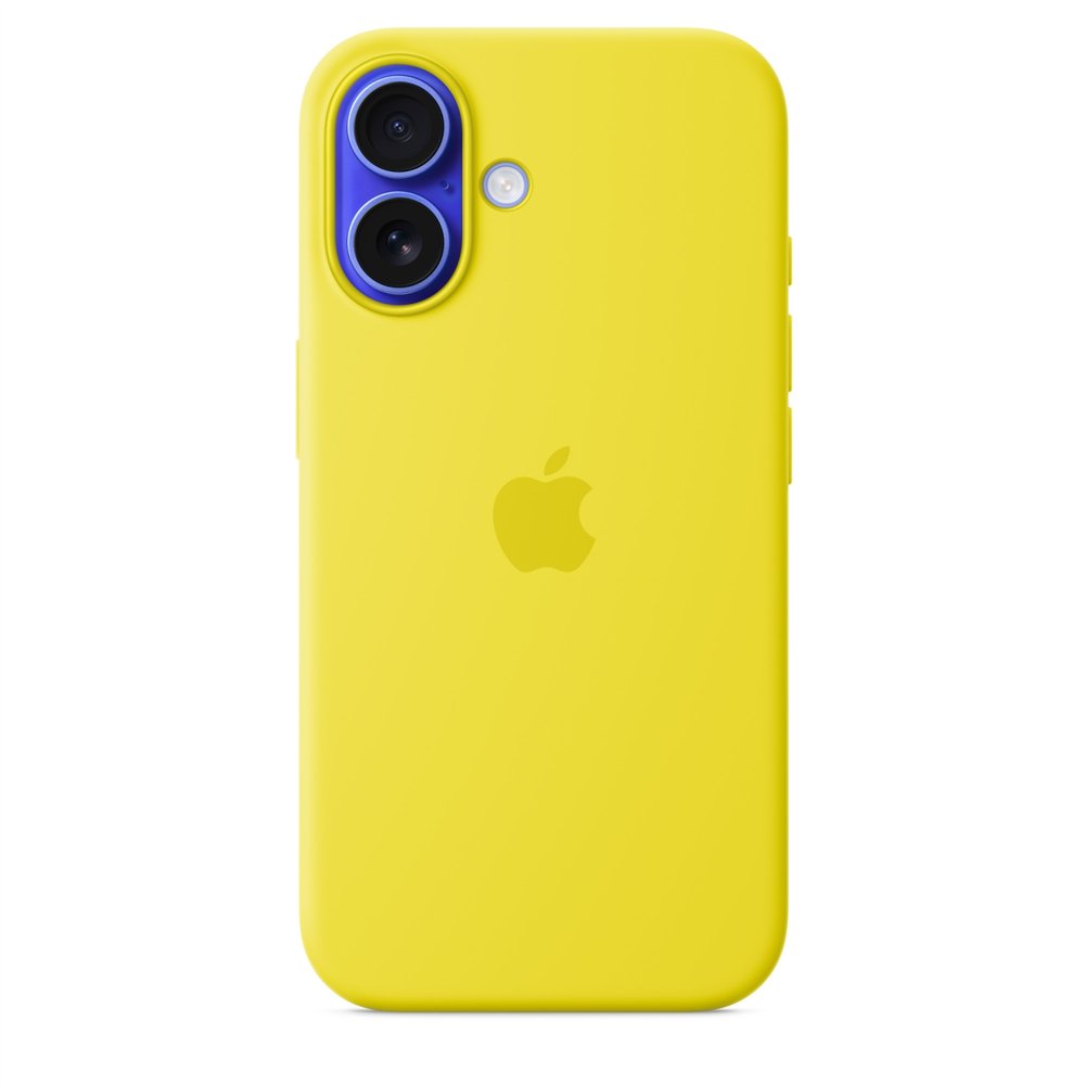 apple funda de silicona con magsafe para el iphone 16 - amarillo carambola