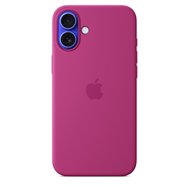 apple funda de silicona con magsafe para el iphone 16 plus - fucsia