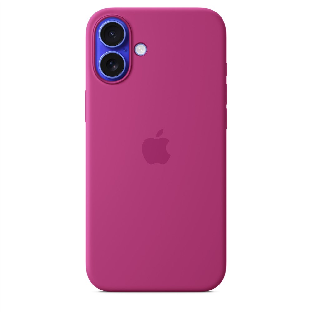 apple funda de silicona con magsafe para el iphone 16 plus - fucsia