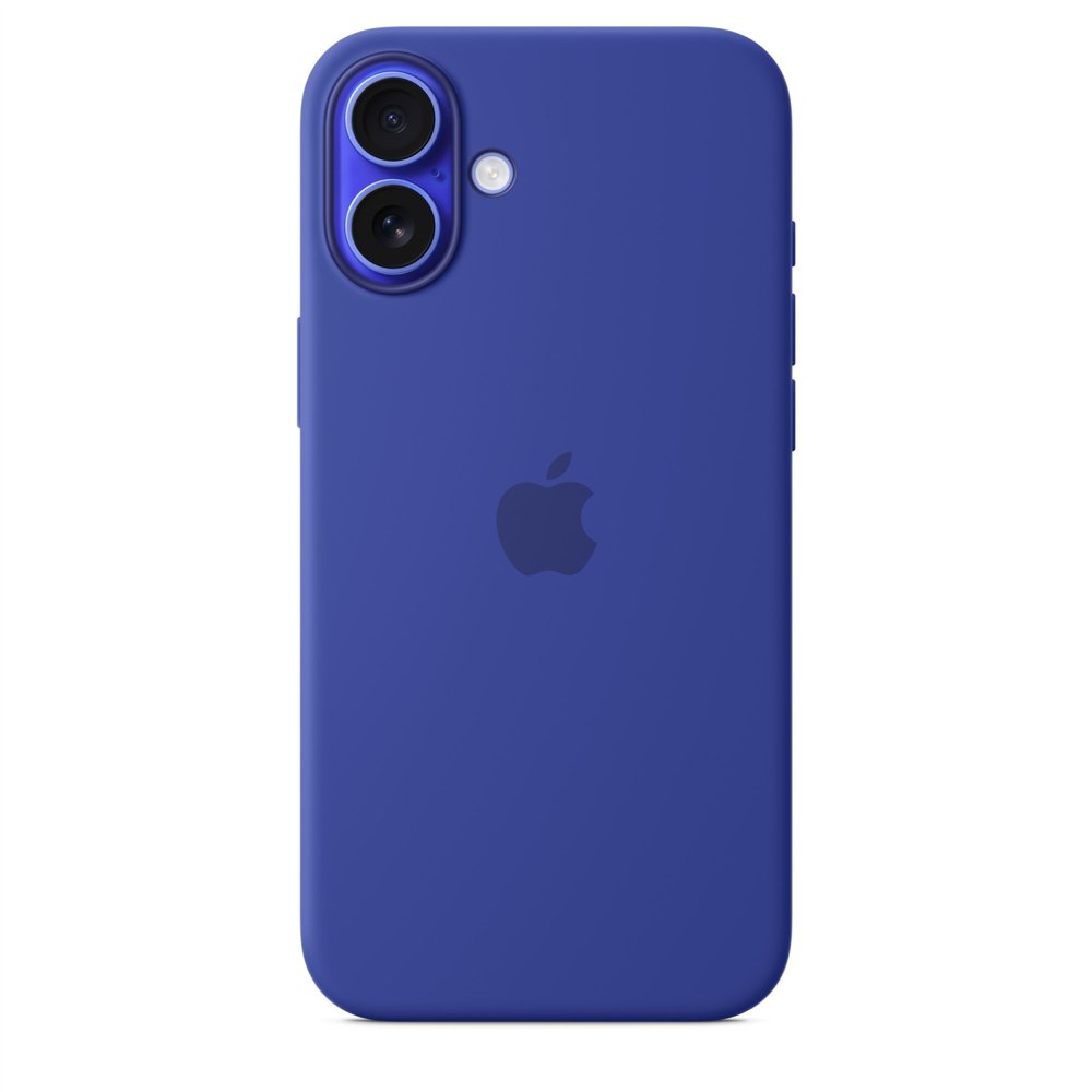 apple funda de silicona con magsafe para el iphone 16 plus - azul ultramar